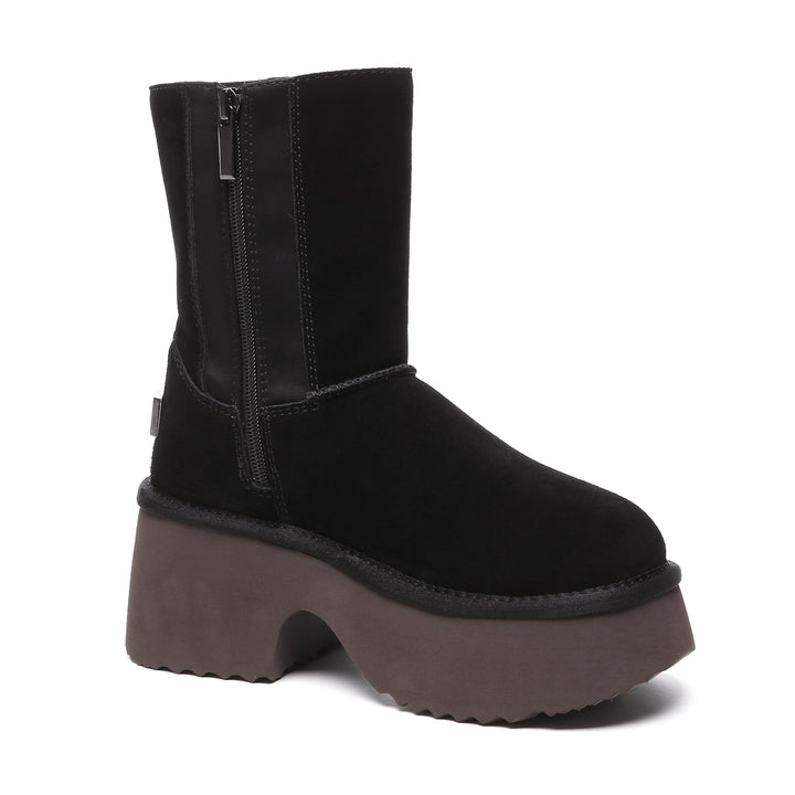 Yana Zippers Heel Short Platform Boots - UGG Direct Online