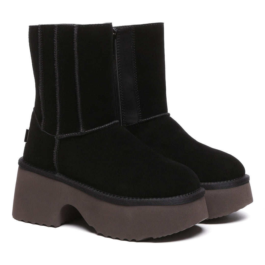Yana Zippers Heel Short Platform Boots - UGG Direct Online