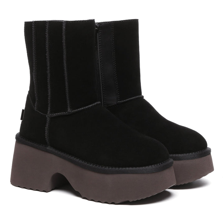 Yana Zippers Heel Short Platform Boots - UGG Direct Online