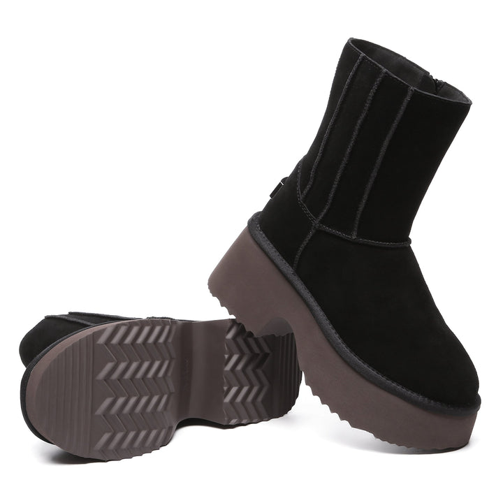 Yana Zippers Heel Short Platform Boots - UGG Direct Online