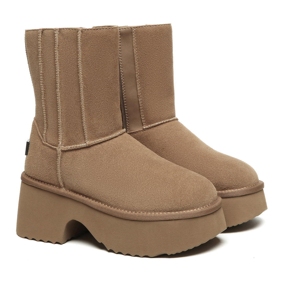 Yana Zippers Heel Short Platform Boots - UGG Direct Online