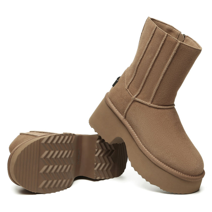 Yana Zippers Heel Short Platform Boots - UGG Direct Online
