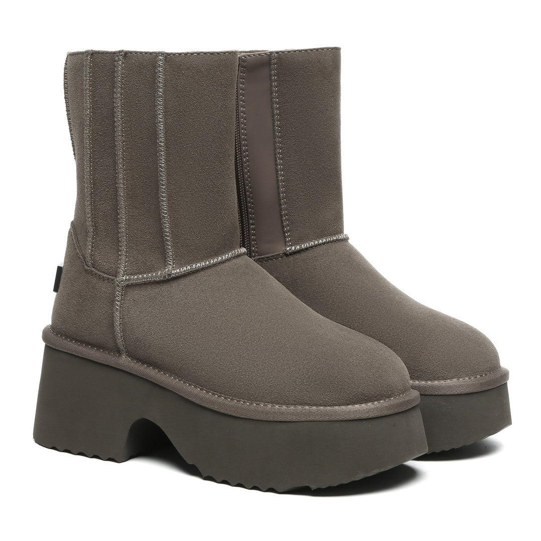 Yana Zippers Heel Short Platform Boots - UGG Direct Online