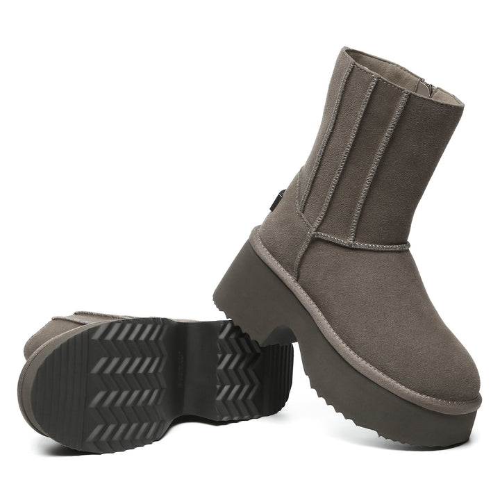 Yana Zippers Heel Short Platform Boots - UGG Direct Online